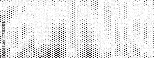 Dynamic Black and White Halftone Pattern with Varying Dot Sizes