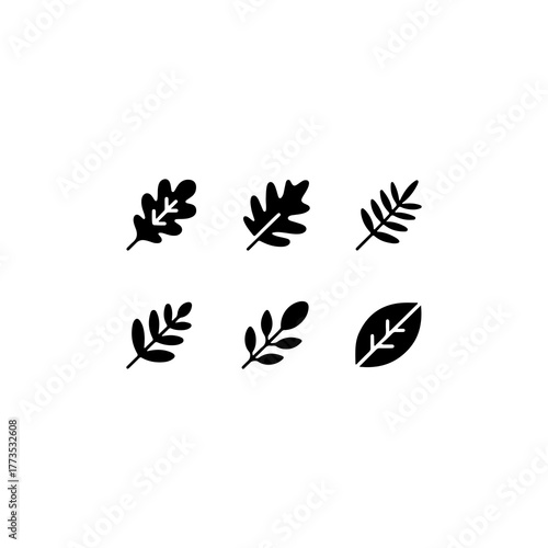 bundle of 8 marine life silhouett fish, turtle, dolphin, crab, solid black, vector, white background