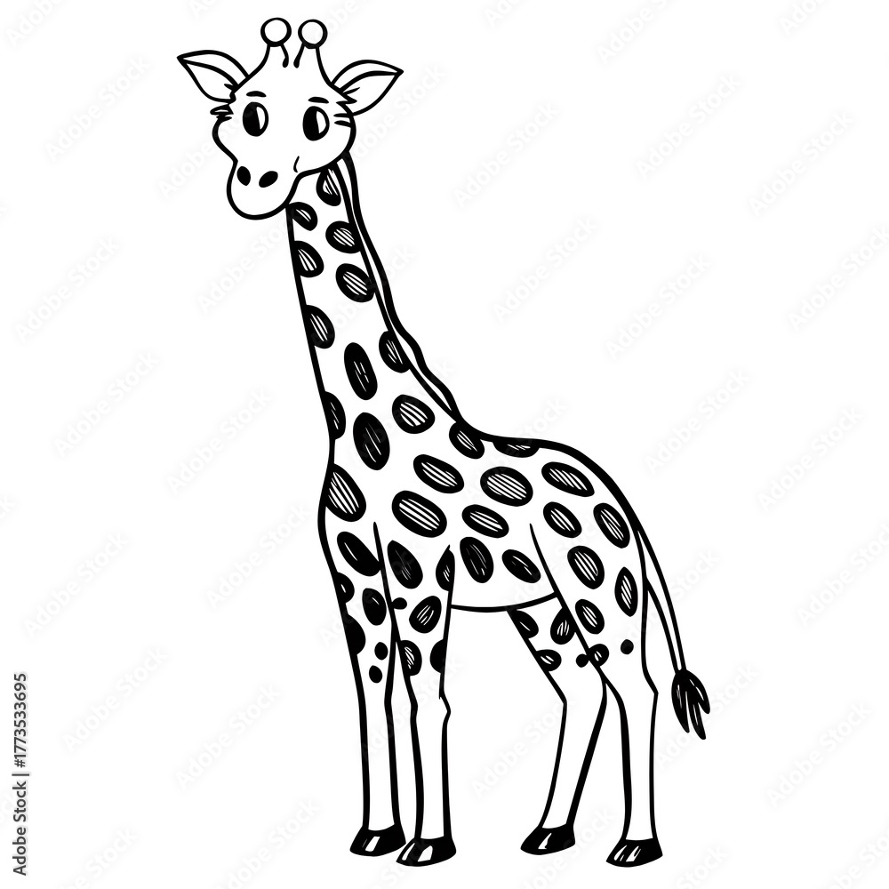 Fototapeta premium giraffe vector illustration