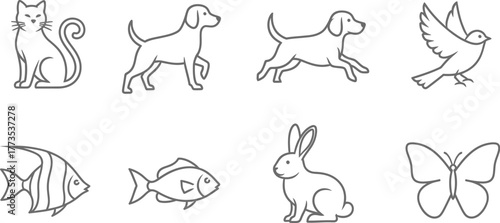 Vector art of pet animal 