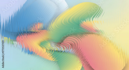 Abstract pastel explosion of colors and textures