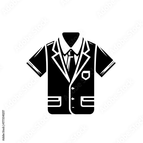 Professional School Uniform Vector Illustration