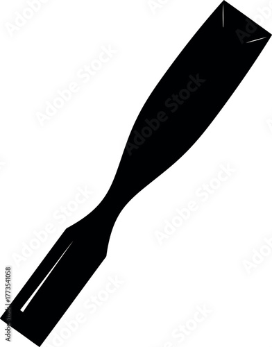 Chisel tool silhouette carpentry woodworking crafting vector