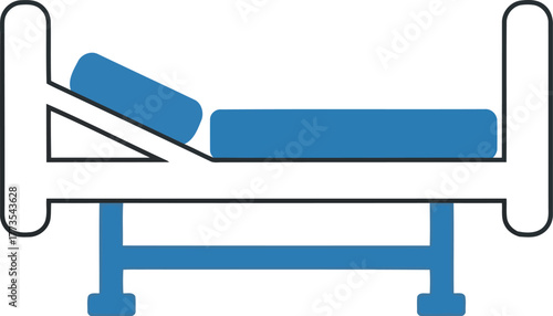 Hospital bed illustration medical healthcare facility equipment vector