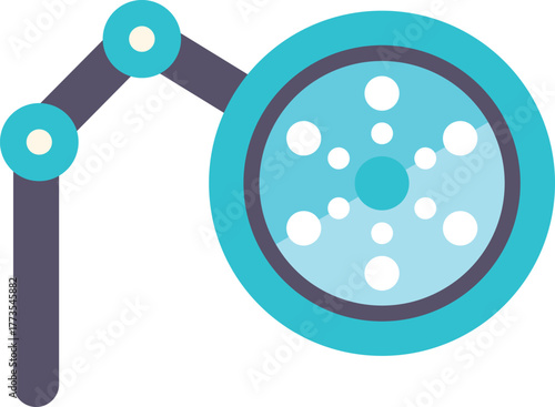 Surgical lamp providing focused light in operating room, essential tool for medical procedures