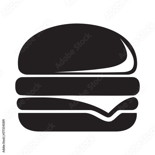 Hamburger icon with cheese