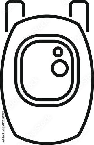 Smart wireless security camera protecting property with advanced surveillance technology