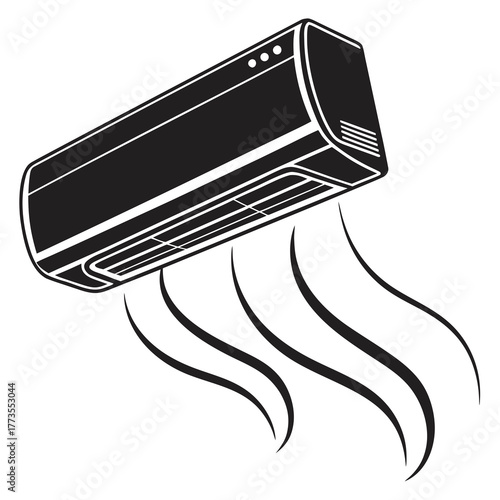 Air conditioner blowing cold air