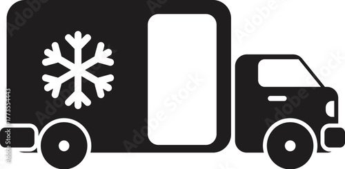 Refrigerated truck ensuring temperature controlled transportation of goods, safeguarding freshness and quality