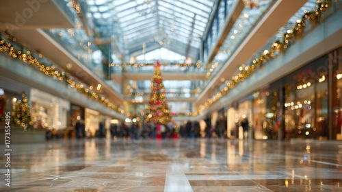 christmas tree in shopping mall