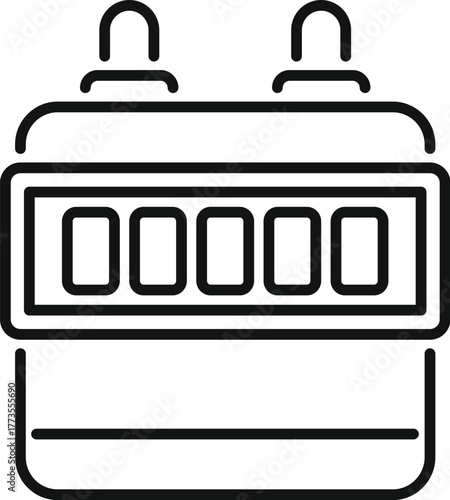 Line drawing of an electrical control panel displaying zero values, featuring prominent indicator lamps at the top