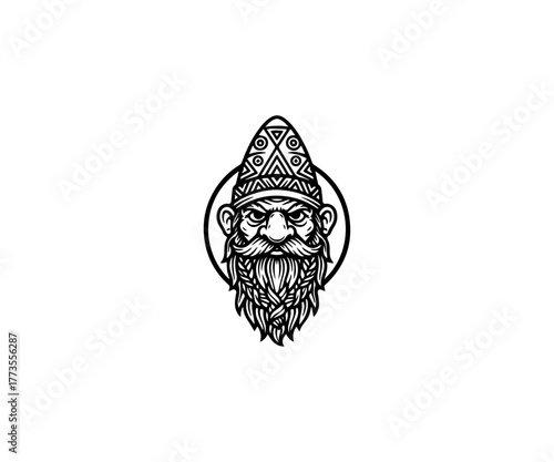 Head Mascot Logo Illustration