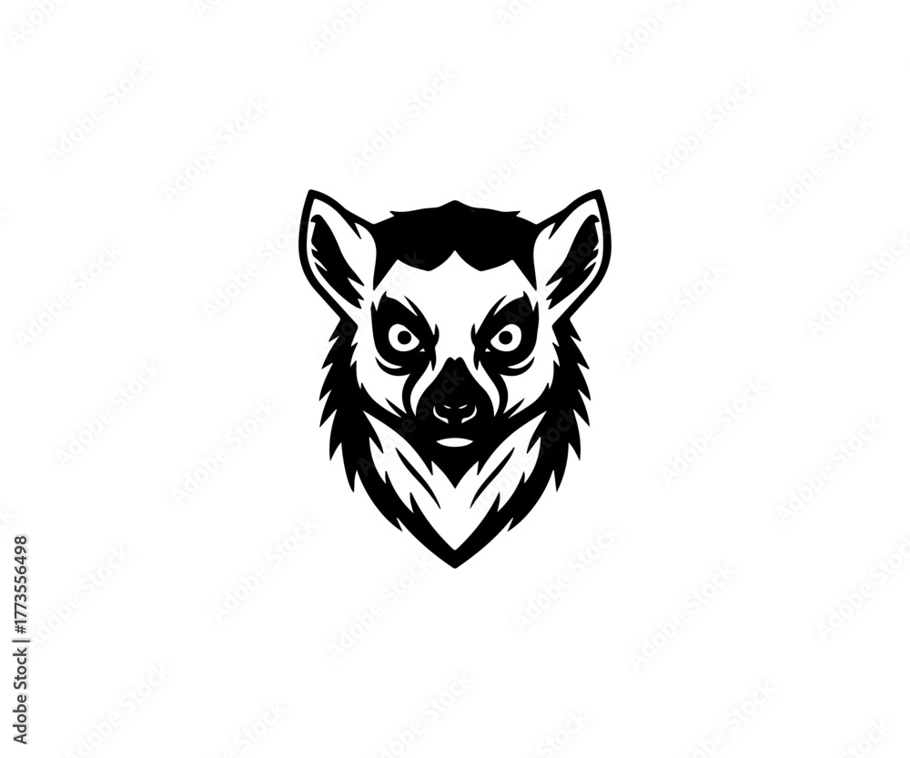 Fototapeta premium Head Mascot Logo Illustration