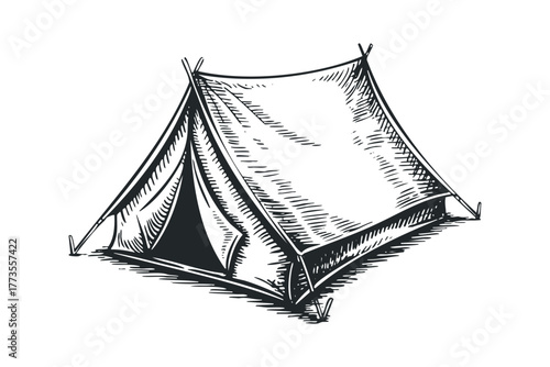 Sketch of a Traditional Tent
