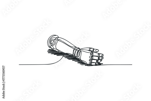 Robotic Arm Line Drawing