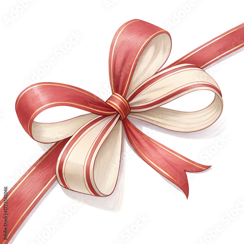 Beautiful Gift Ribbon Bow PNG – Decorative Present Bow Isolated on Transparent Background