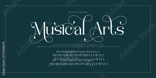 Typography beauty fashion elegant minimalist serif italic fonts decorative wedding vintage retro logos. Minimal luxury font alphabet logo. Vector illustration