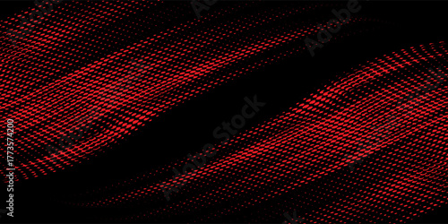 Red black brush stroke pattern car sticker abstract banner sporty lines red black color combination brush stroke pattern grunge motorsport racing design, Vector Illustraion.