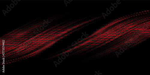 Red black brush stroke pattern car sticker abstract banner sporty lines red black color combination brush stroke pattern grunge motorsport racing design, Vector Illustraion, Eps 10.