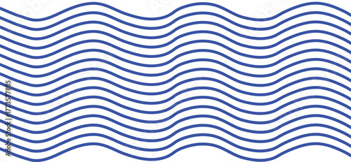 A seamless pattern of blue wavy zigzag lines on a clean transparent background, perfect for modern, minimalist designs, abstract art, and digital illustrations