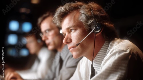 Government Staff Focused on Work Scenarios