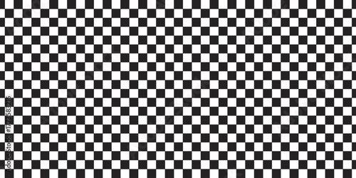 Seamless Black And White Checkerboard Pattern Background vector illustration