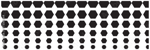 Honeycomb icon set. Honey symbol. Bee wax sign. Black hexagon comb vector illustration isolated. EPS 10