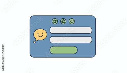 A feedback form within an online banking platform where users can submit their thoughts about services representing user engagement.