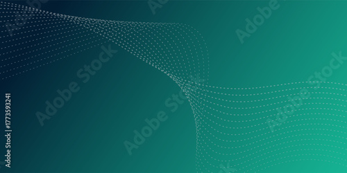 Quality Digital technology speed connect blue green background, cyber nano information. Background