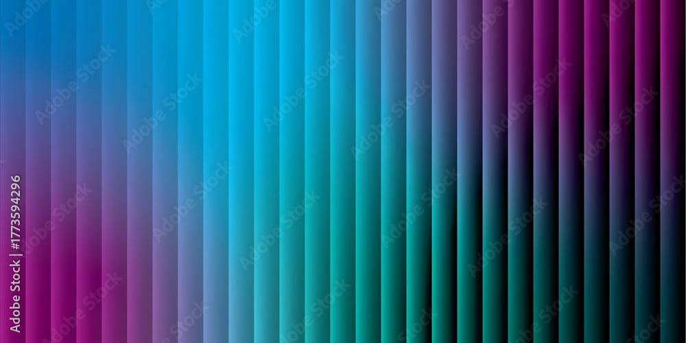 Obraz premium Vertical gradient stripes of blue teal and magenta create a modern abstract background