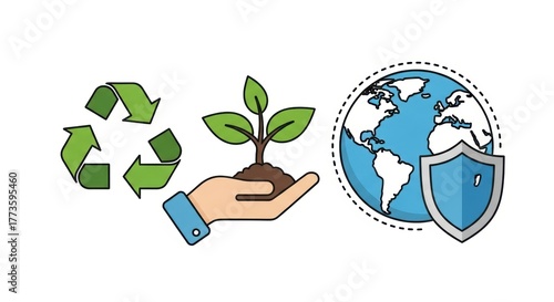Forwardthinking Business Strategist Striking Balance with Ecofriendly Growth at Modern Workspace, Ideal for Corporate Presentations and Websites.