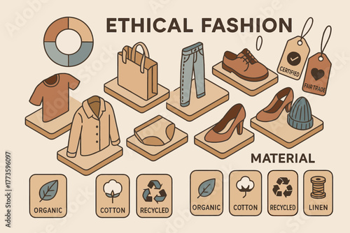 Ethical fashion: sustainable clothing and accessories with organic materials