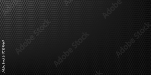 Black metal texture steel background. Perforated sheet metal. vector