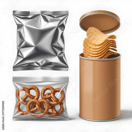 Snacks Crispy Assortment, Pretzels Salty Comfort, Chips Stacked Delight, Food Processed Variety, Treats Packaged Convenience, Goodies Addictive Selection, Junk Quick Indulgence