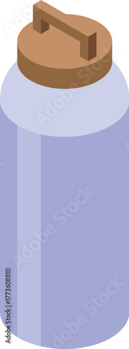 Metal reusable water bottle with wooden cap promoting sustainability and eco conscious hydration