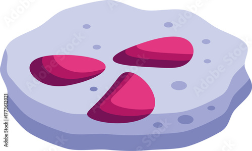 Radioactive contamination polluting environment with toxic waste creating hazard for planet