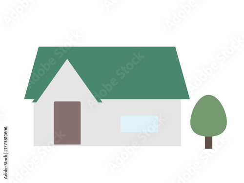 シンプルな一軒家のイラスト