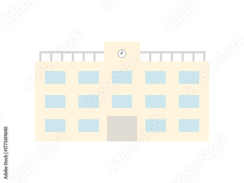 シンプルな学校のイラスト