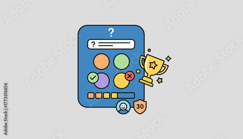 An online quiz platform displaying interactive questions and immediate feedback reinforcing learning through gamification techniques.