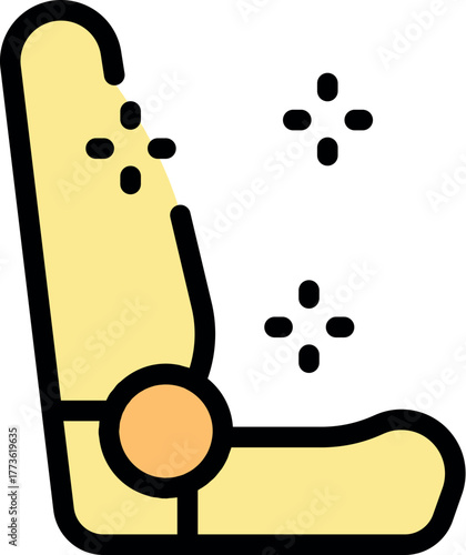 Baby car seat ensuring safety and comfort for infants during car journeys, featuring enhanced cleanliness and shine