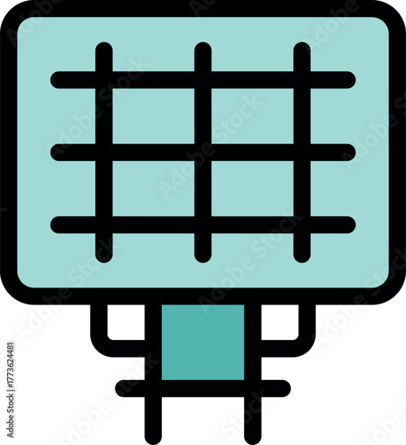 Solar panel harnessing sunlight, converting it into electricity, and symbolizing sustainable energy solutions for a greener future