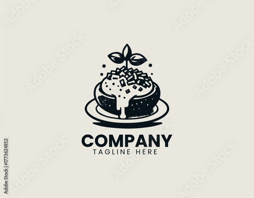 Hearty Loaded Baked Potato Dish Generously Topped with Melted Cheese and Savory Bacon Bits Vector Illustration