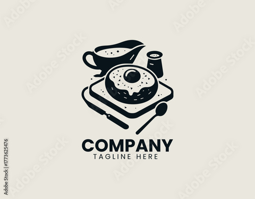 Traditional Twice Baked Potato Served with Savory Filling Gravy and Seasoning Vector Illustration