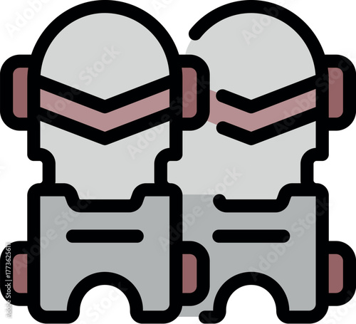 Roller skates represent outdoor activity, fun, and a popular urban pastime