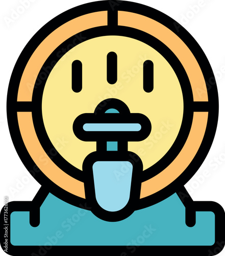 Wooden barrel for wine or beer aging and serving, featuring a tap for dispensing, ideal for wineries, breweries, or home brewing