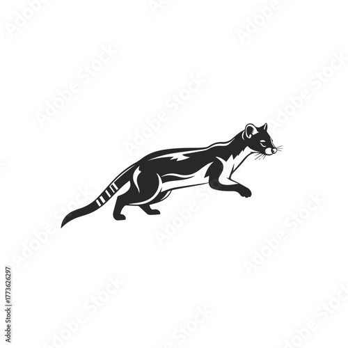 Sleek Wild Animal Vector Illustration.