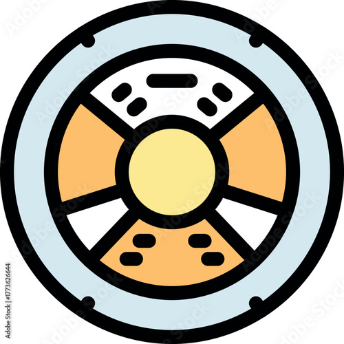 Radioactive symbol indicating high danger and potential contamination