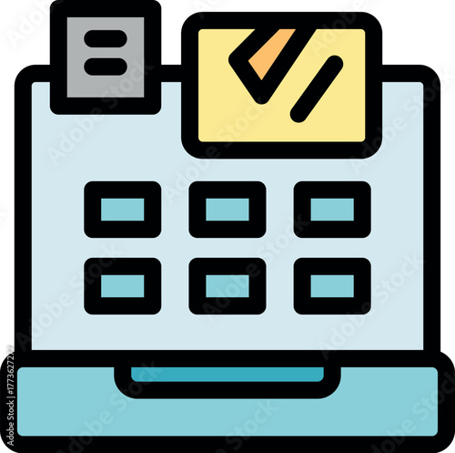 Electronic point of sale terminal processing contactless payment with nfc technology