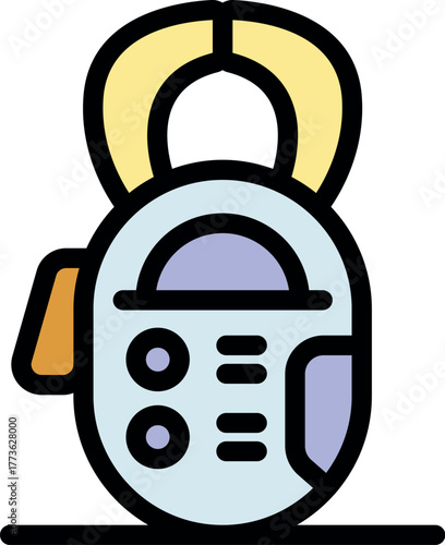 Electronic device ensuring baby safety by monitoring vital signs and transmitting information wirelessly