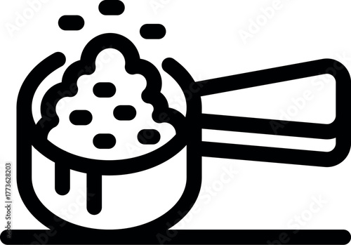 Portafilter overflowing with ground coffee, preparing a delicious espresso